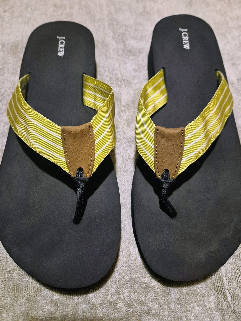 J Crew Platform Wedge Flip Flops Women's Size 12
